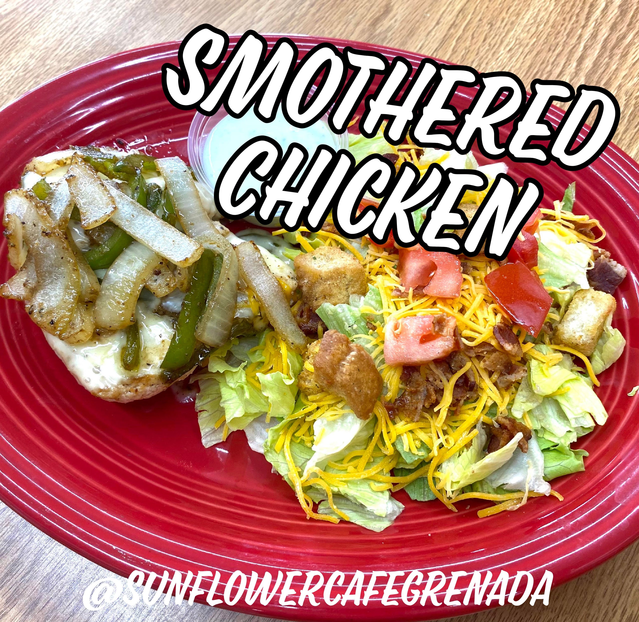 Smothered Chicken Breast Sunflower Cafe & Grill Grenada, MS